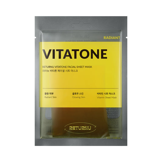 Máscara facial em folha Returnu Vitatone 25g*5 unidades- pele Hiper pigmentação- redução manchas
