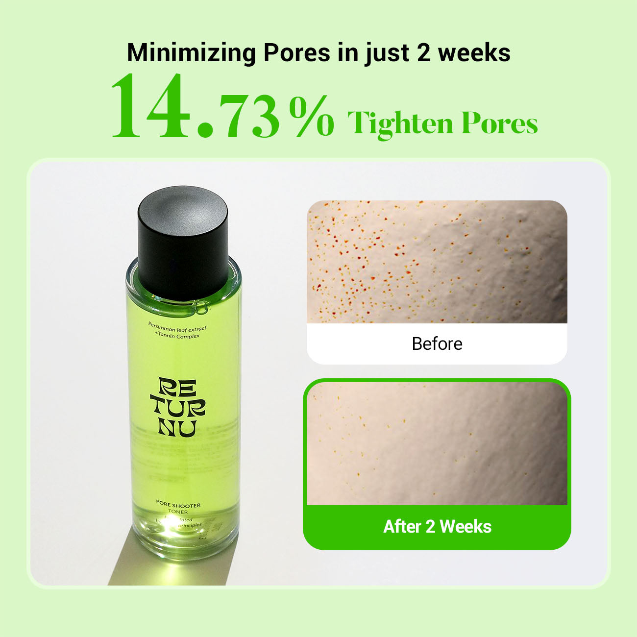 RETURNU PORESHOOTER TONER - pele oleosa e acneia