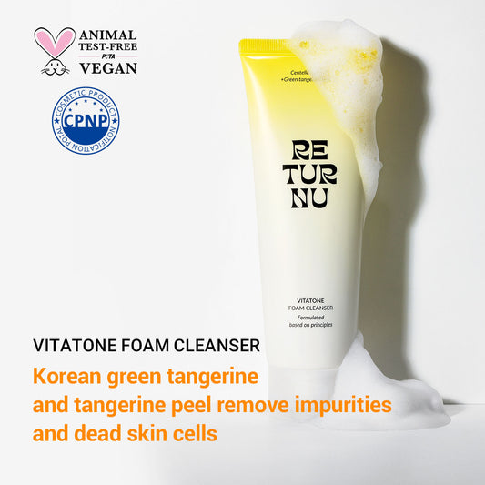 RETURNU VITATONE FOAM CLEANSER -  pele Hiper pigmentação- redução manchas