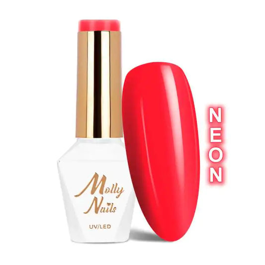 Verniz Semipermanente Molly Lac Neon Red 8 g Nº 77 – Hema Fre