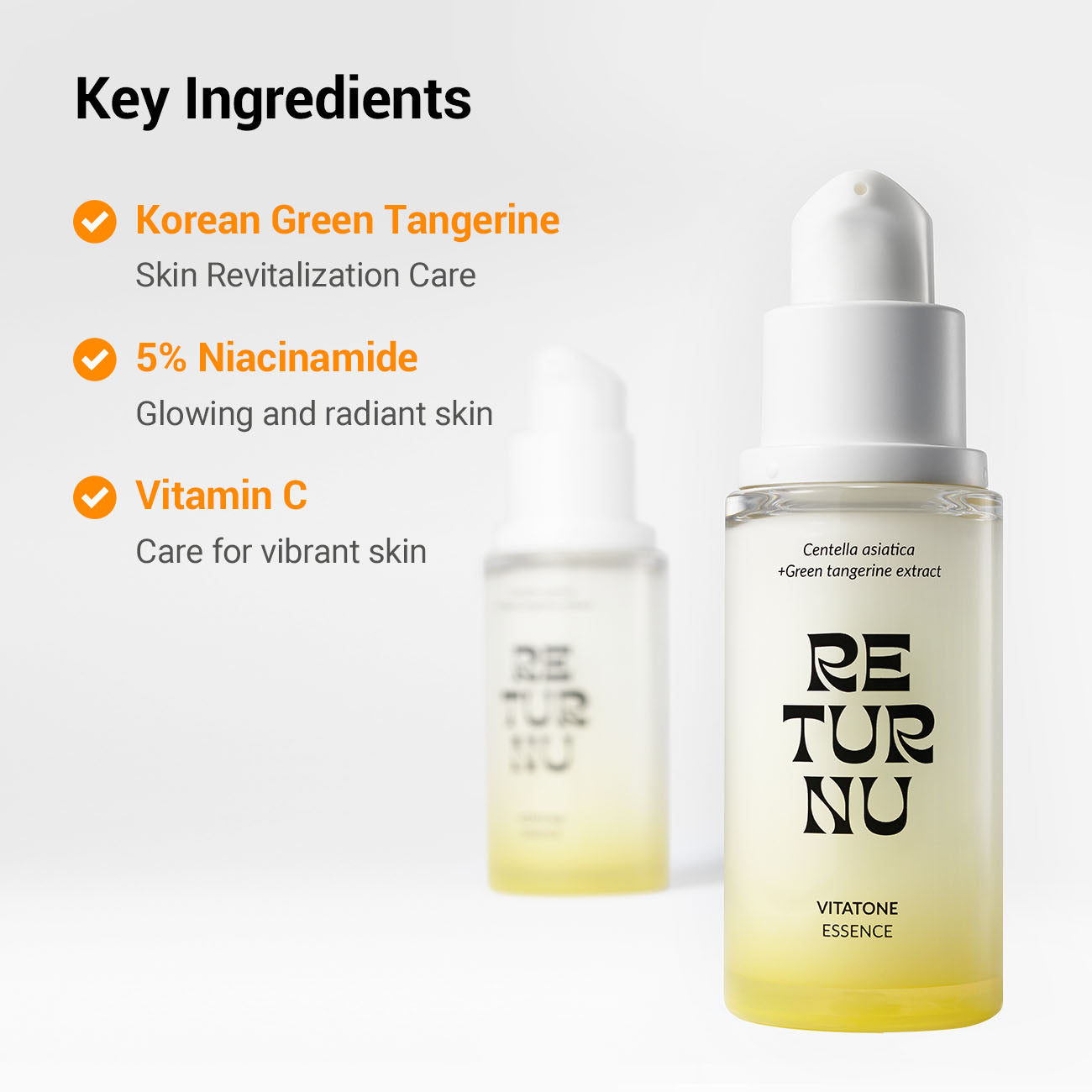 RETURNU VITATONE ESSENCE -  pele Hiper pigmentação- redução manchas