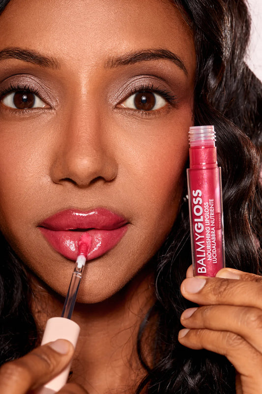 BALMY GLOSS – Brilho Labial Nutritivo - 05 Rosa intenso vibrante – Rosa acceso e brillante