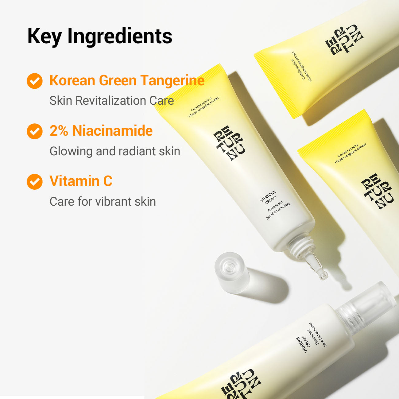 RETURNU VITATONE CREAM -  pele Hiper pigmentação- redução manchas