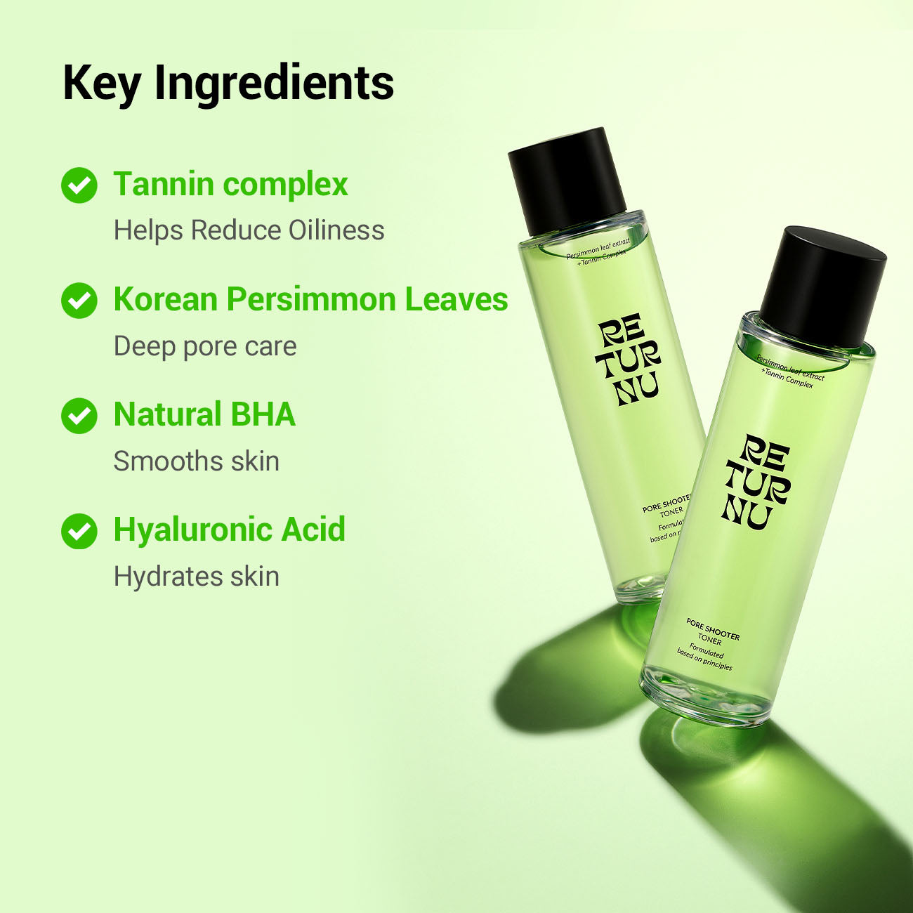 RETURNU PORESHOOTER TONER - pele oleosa e acneia