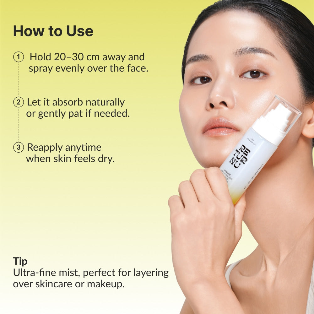 RETURNU VITATONE DEWY GLOW MIST -  pele Hiper pigmentação- redução manchas