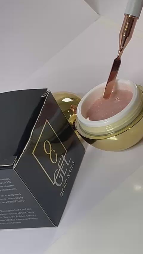 Gel OCHO NAILS Gel ROSA BRILHANTE-30 g